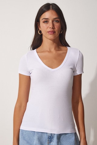 T-shirt slim - Blanc