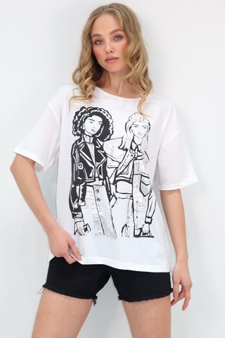 Oversized T-shirt - Wit
