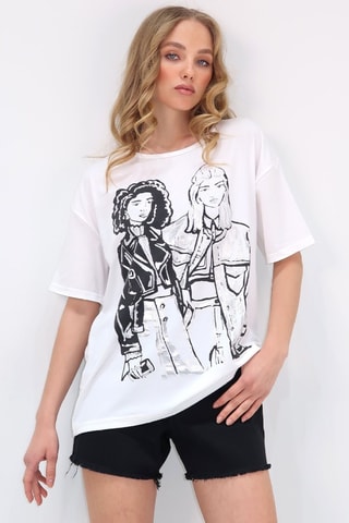 Oversized T-shirt - Wit