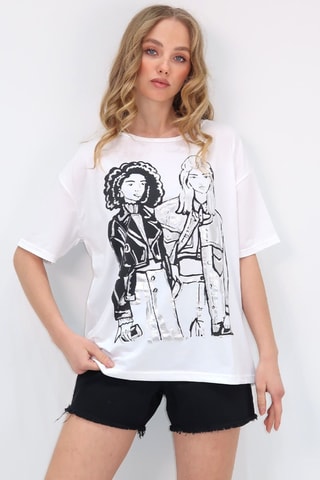 Oversized T-shirt - Wit
