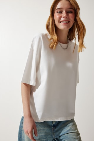 T-shirt oversize - Blanc