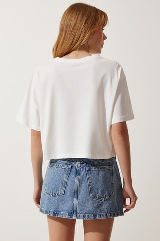 T-shirt cropped - Ecru