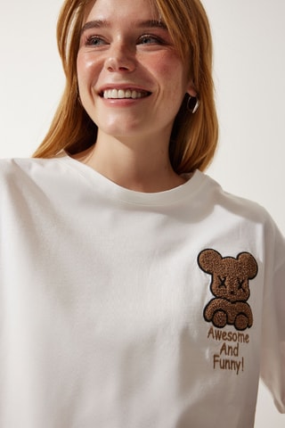 T-shirt cropped - Ecru