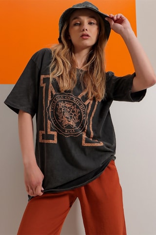 T-shirt oversize - Anthracite