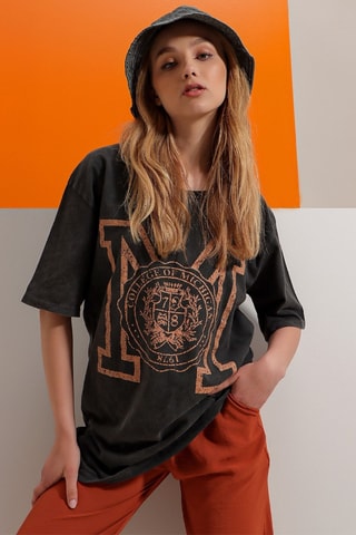 T-shirt oversize - Anthracite
