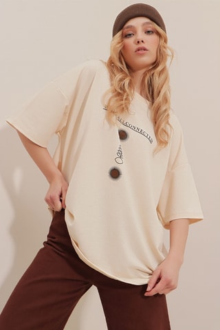 T-shirt - Beige