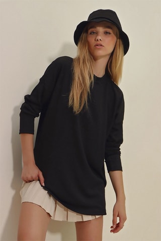 Oversized T-shirt - Zwart