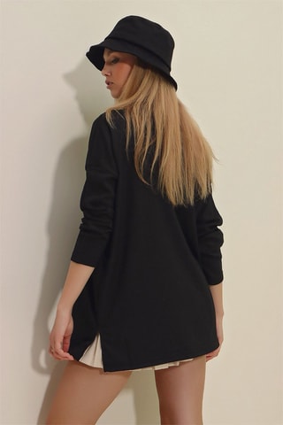 Oversized T-shirt - Zwart