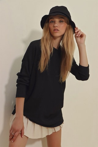 Oversized T-shirt - Zwart