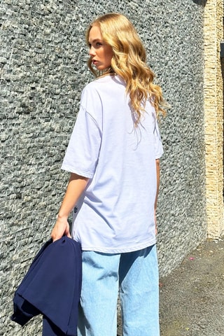 T-shirt oversize - Blanc