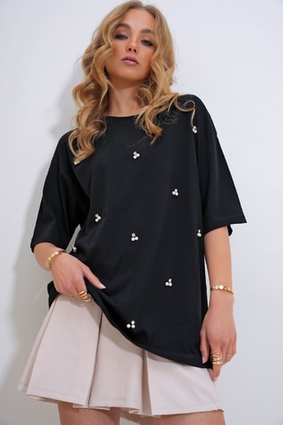 Oversized T-shirt - Zwart