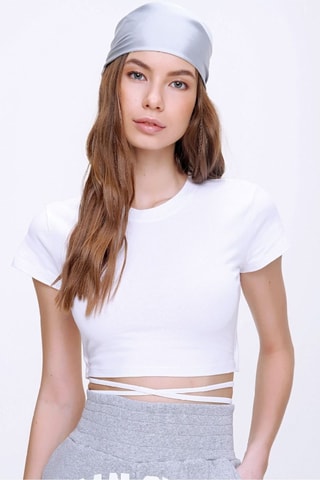 Cropped T-shirt - Wit
