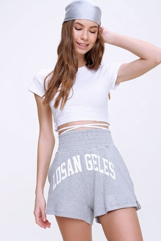 Cropped T-shirt - Wit