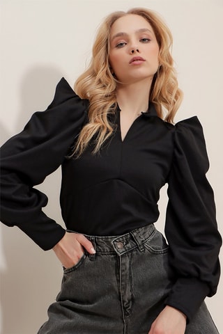 Blouse - 
Noir