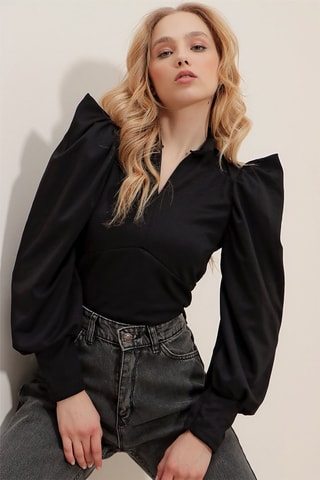 Blouse - 
Noir