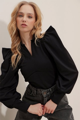 Blouse - 
Noir