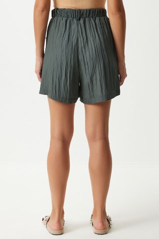 Short Hoge Taille - Kaki
