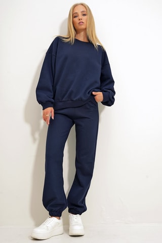 Sweater en Joggingbroek- Marineblauw