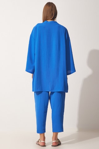 Kimono en Broek - Koningsblauw
