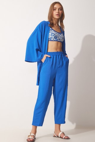 Kimono en Broek - Koningsblauw