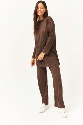 Tuniek en Broek - Bruin