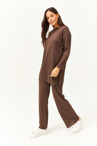 Tuniek en Broek - Bruin