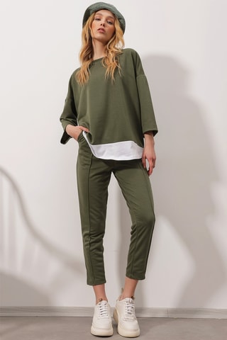 T-shirt en Broek - Kaki