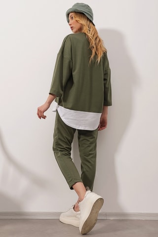 T-shirt en Broek - Kaki