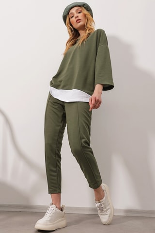T-shirt en Broek - Kaki