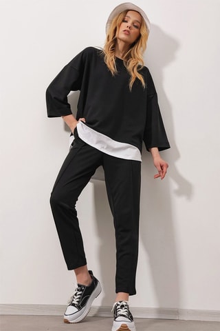 Trui en Broek - Zwart