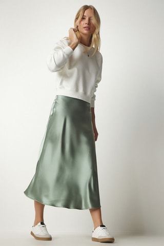 Midirok Hoge Taille - Groen