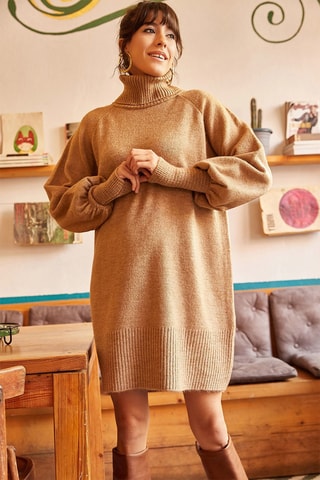 Trui-jurk - Bruin