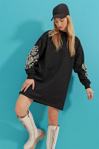 Sweaterjurk - Zwart