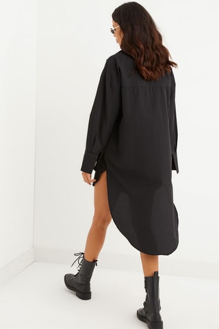 Blouse-jurk - Zwart