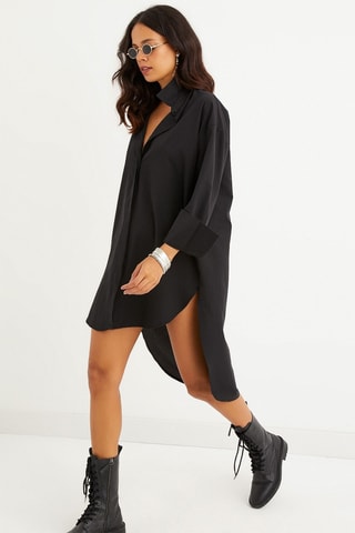 Blouse-jurk - Zwart