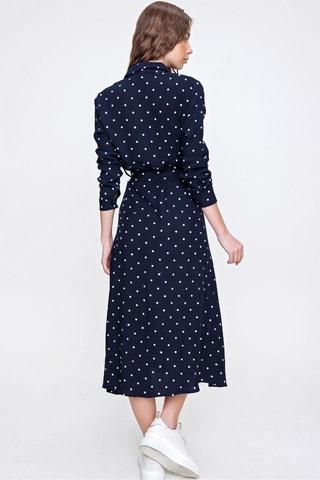 Blouse-jurk - Donkerblauw