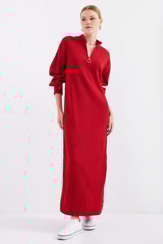 Trui-jurk - Rood