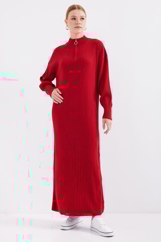 Trui-jurk - Rood