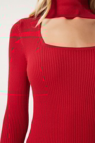 Nauwaansluitende Jurk - Rood