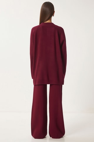 Tuniek en Broek - Bordeauxrood