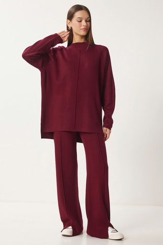 Tuniek en Broek - Bordeauxrood