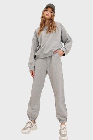 Sweater en Joggingbroek - Gemêleerd Grijs