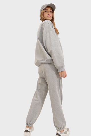 Sweater en Joggingbroek - Gemêleerd Grijs