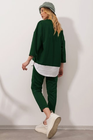 Sweater en Broek - Smaragdgroen