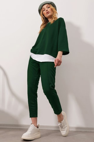Sweater en Broek - Smaragdgroen