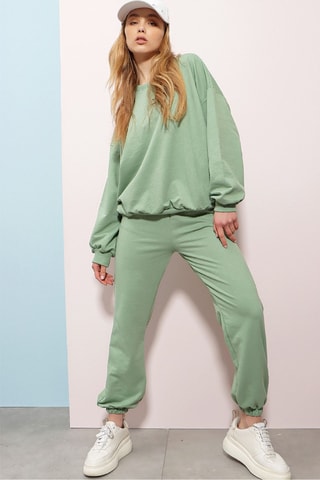 Sweater en Joggingbroek - Lichtgroen