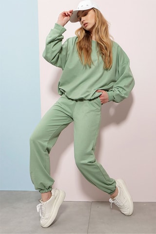 Sweater en Joggingbroek - Lichtgroen