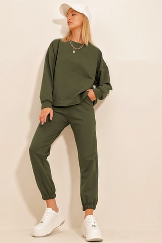Sweater en Joggingbroek - Kaki