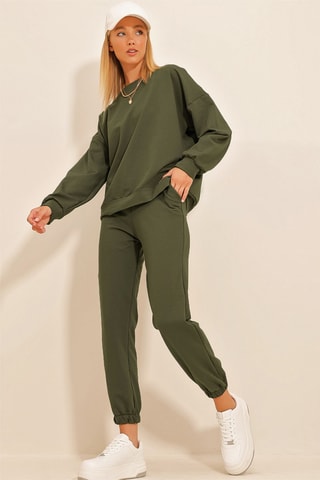 Sweater en Joggingbroek - Kaki