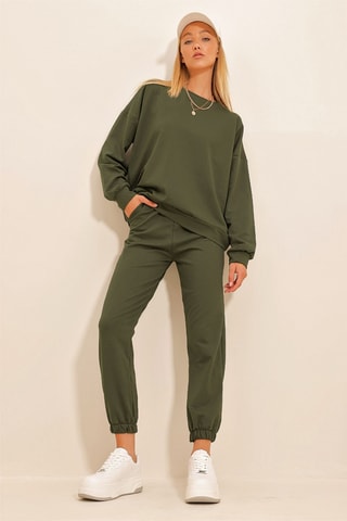 Sweater en Joggingbroek - Kaki